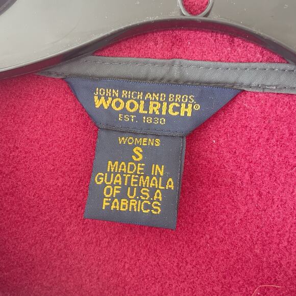 Vg 100% Wool Zip Up Jacket Women’s Small Maroon Red 100% Wool Full Zip Outdoor - Picture 4 of 8